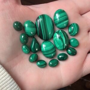 Loose Malachite Cabochon Lot